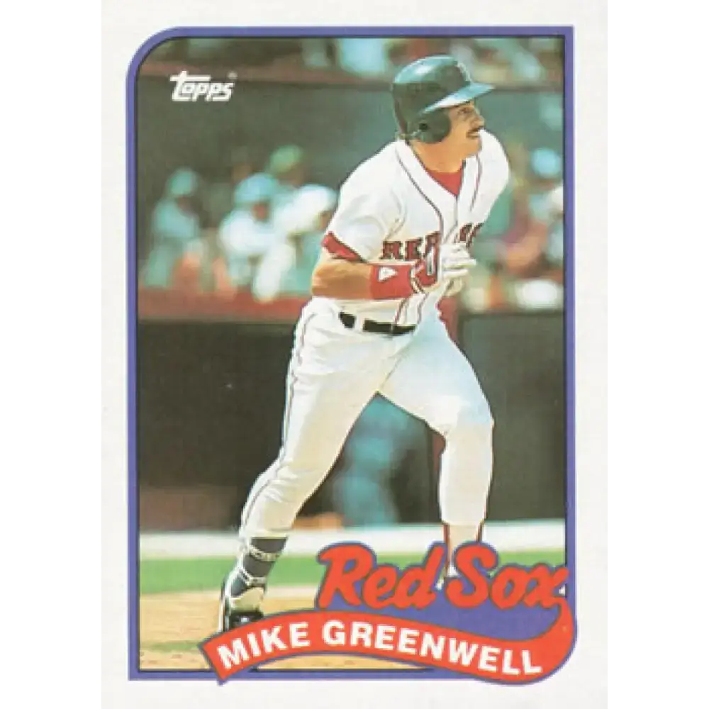 1989 Topps #630 Mike Greenwell NM-MT Boston Red Sox Baseball Card - Baseball Card Single