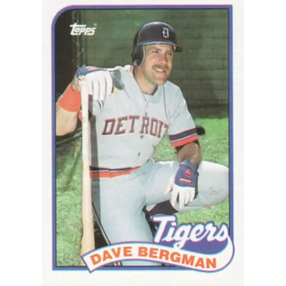 1989 Topps #631 Dave Bergman NM-MT Detroit Tigers Baseball Card - Baseball Card Single