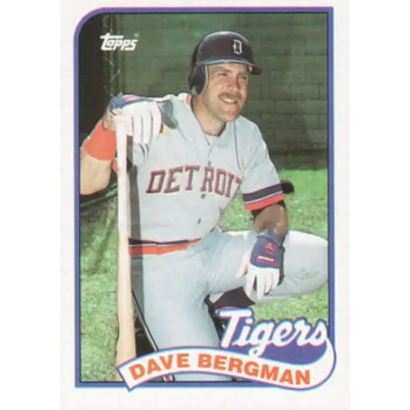 1989 Topps #631 Dave Bergman NM-MT Detroit Tigers Baseball Card - Baseball Card Single