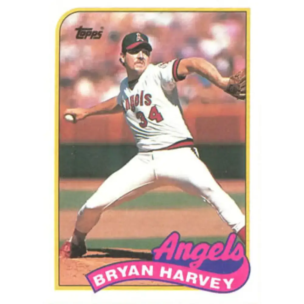 1989 Topps #632 Bryan Harvey NM-MT RC Rookie California Angels Baseball Card - Baseball Card Single