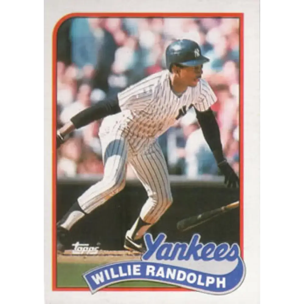 1989 Topps #635 Willie Randolph NM-MT New York Yankees Baseball Card - Baseball Card Single