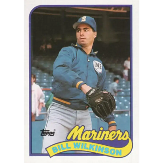 1989 Topps #636 Bill Wilkinson NM-MT Seattle Mariners Baseball Card - Baseball Card Single