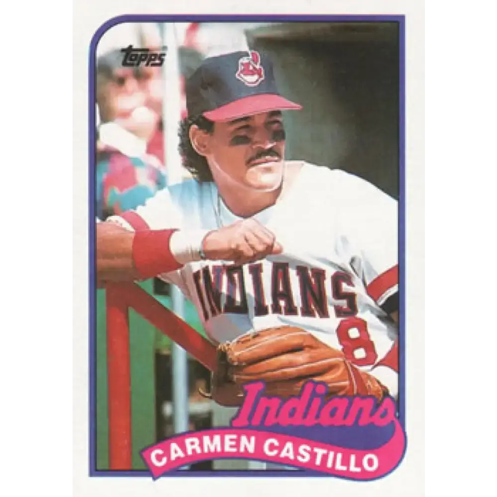 1989 Topps #637 Carmen Castillo NM-MT Cleveland Indians Baseball Card - Baseball Card Single