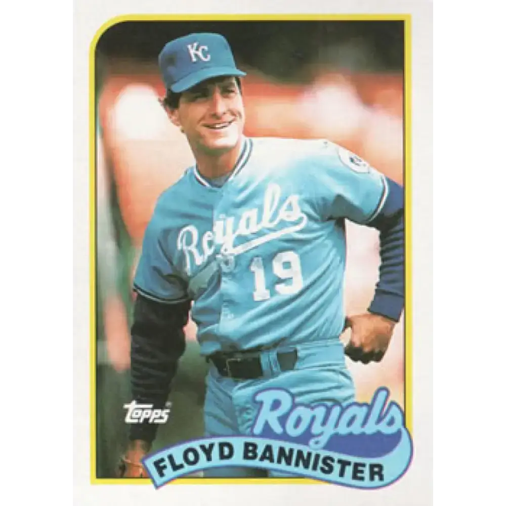 1989 Topps #638 Floyd Bannister NM-MT Kansas City Royals Baseball Card - Baseball Card Single