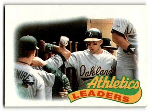 1989 Topps #639 Athletics Leaders TL Oakland Athletics Baseball Card ID:61578 - Baseball Card Single