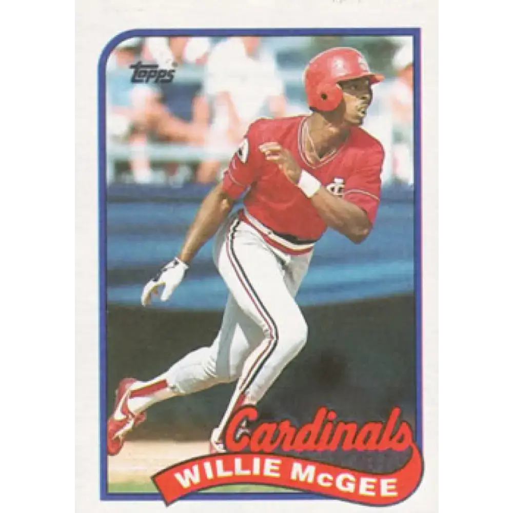 1989 Topps #640 Willie McGee NM-MT St. Louis Cardinals Baseball Card - Baseball Card Single