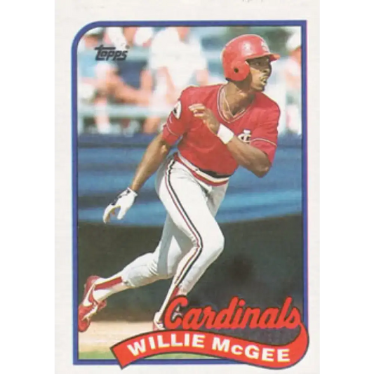 1989 Topps #640 Willie McGee NM-MT St. Louis Cardinals Baseball Card - Baseball Card Single