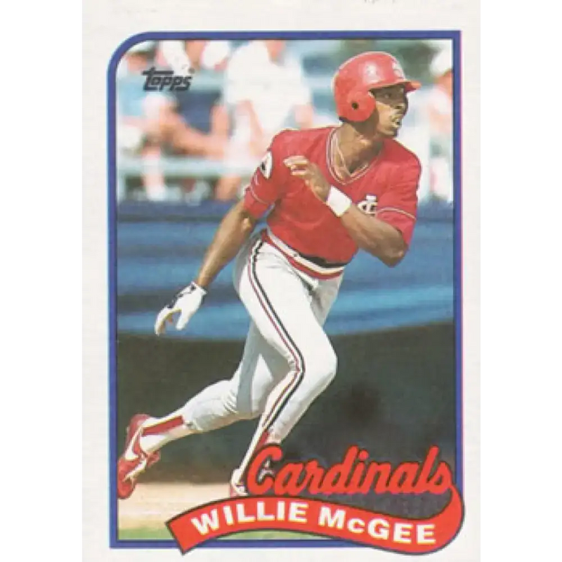 1989 Topps #640 Willie McGee NM-MT St. Louis Cardinals Baseball Card - Baseball Card Single