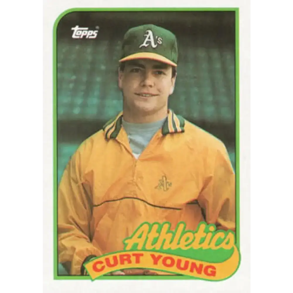 1989 Topps #641 Curt Young NM-MT Oakland Athletics Baseball Card - Baseball Card Single