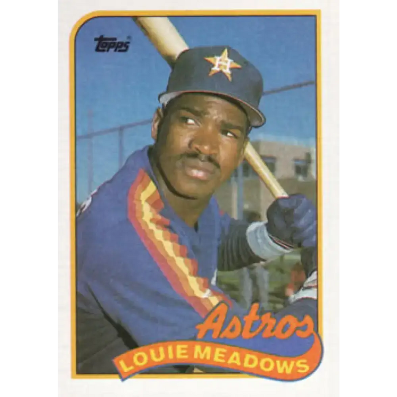 1989 Topps #643 Louie Meadows NM-MT Houston Astros Baseball Card - Baseball Card Single