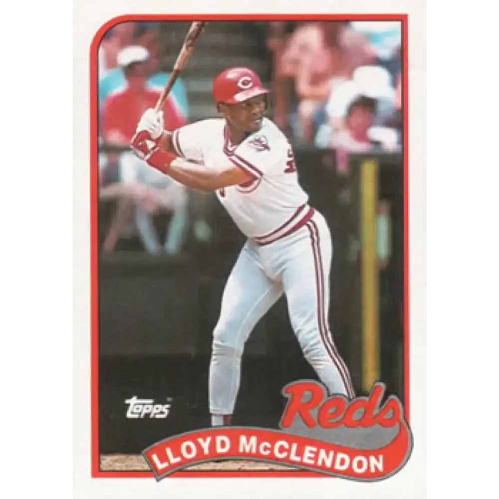 1989 Topps #644 Lloyd McClendon NM-MT Cincinnati Reds Baseball Card - Baseball Card Single