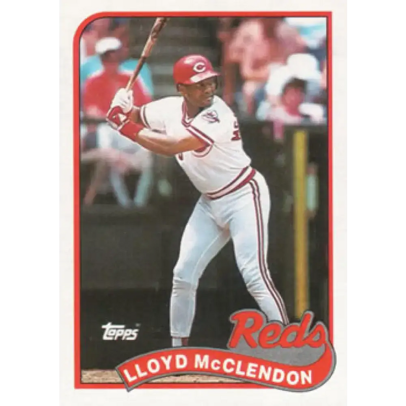 1989 Topps #644 Lloyd McClendon NM-MT Cincinnati Reds Baseball Card - Baseball Card Single