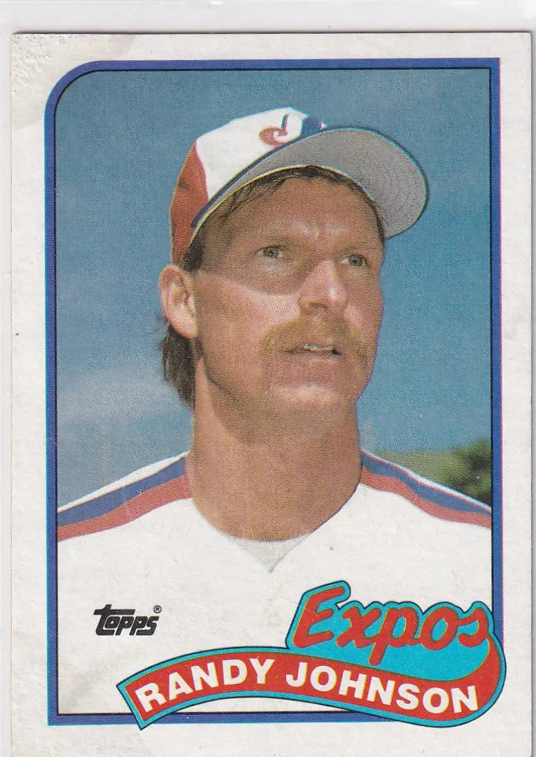 1989 TOPPS #647 RANDY JOHNSON- WASHINGTON EXPOS - Baseball Card Single