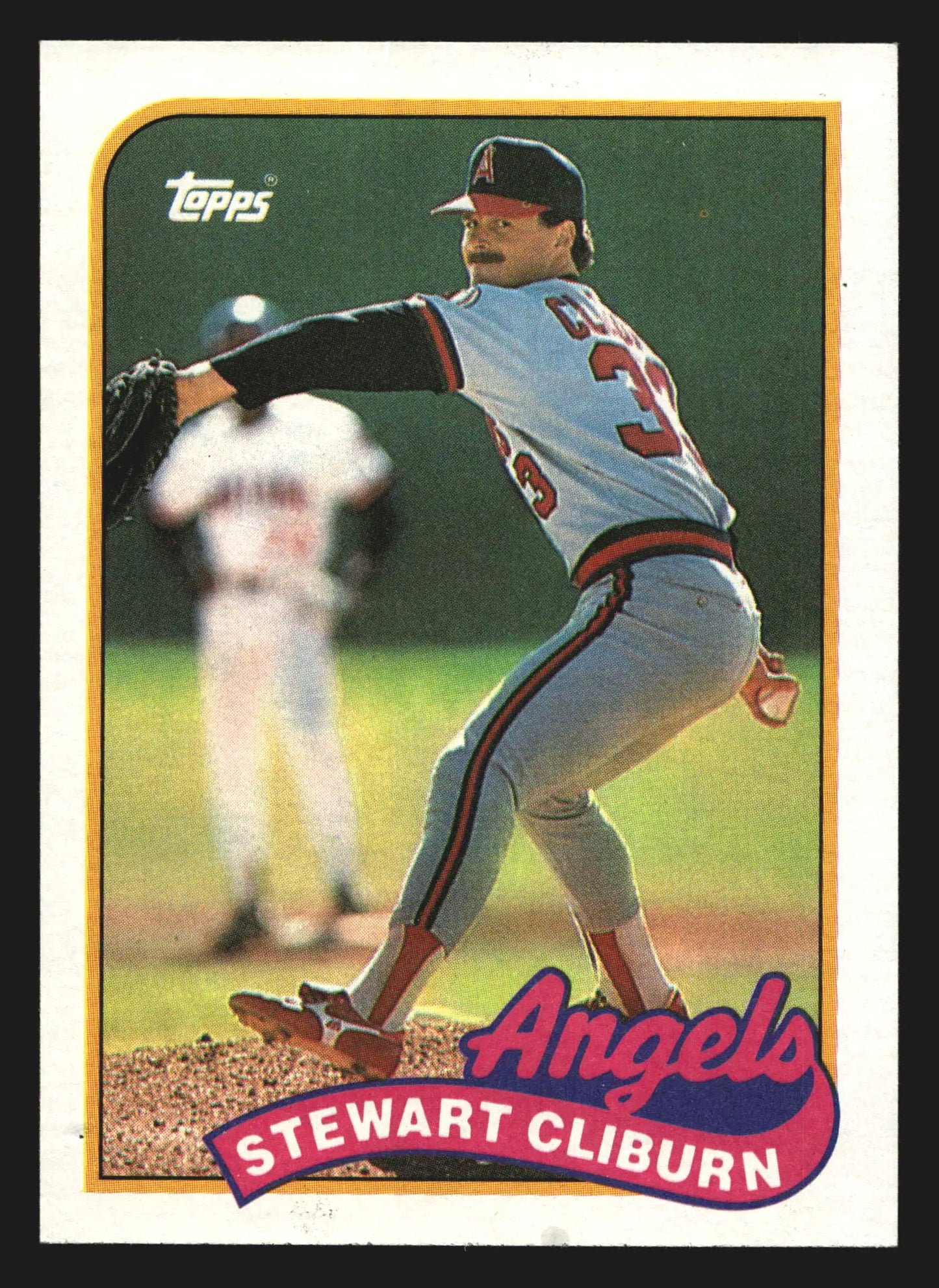 1989 Topps #649 Stew Cliburn California Angels - Baseball Card Single