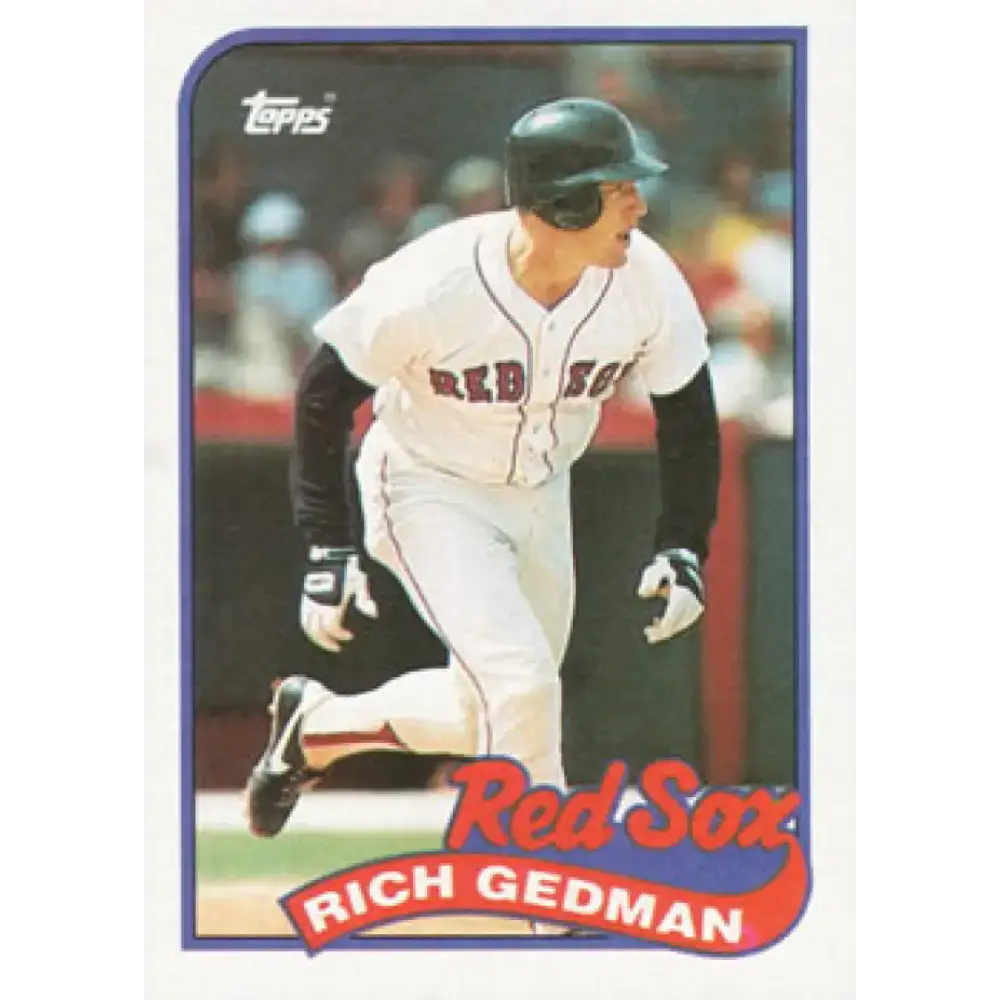 1989 Topps #652 Rich Gedman NM-MT Boston Red Sox Baseball Card - Baseball Card Single