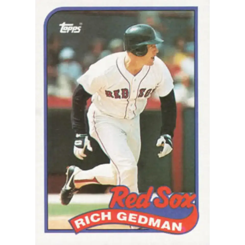 1989 Topps #652 Rich Gedman NM-MT Boston Red Sox Baseball Card - Baseball Card Single