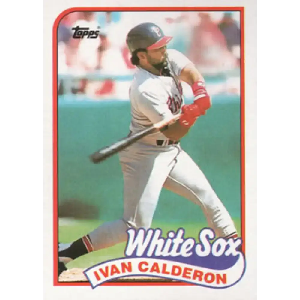 1989 Topps #656 Ivan Calderon NM-MT Chicago White Sox Baseball Card - Baseball Card Single
