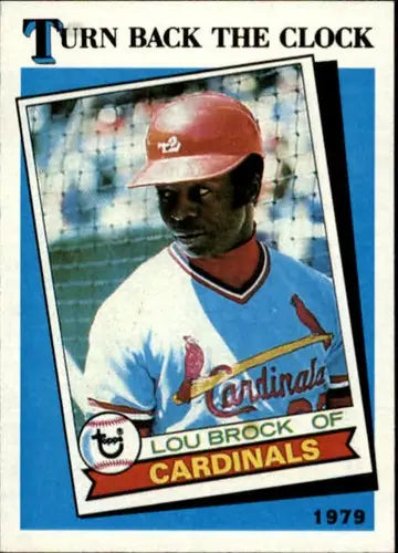 1979 Topps Lou Brock baseball card with original gloss in NM-MT condition