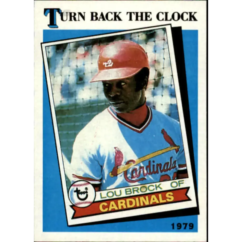 1989 Topps #662 Lou Brock NM-MT St. Louis Cardinals Baseball Card - Baseball Card Single