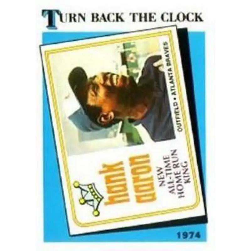 1989 Topps #663 Hank Aaron NM-MT Atlanta Braves Baseball Card - Baseball Card Single