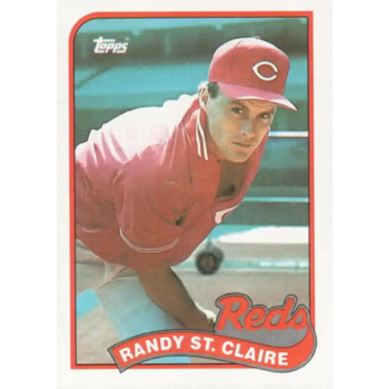 1989 Topps #666 Randy St. Claire NM-MT Cincinnati Reds Baseball Card - Baseball Card Single