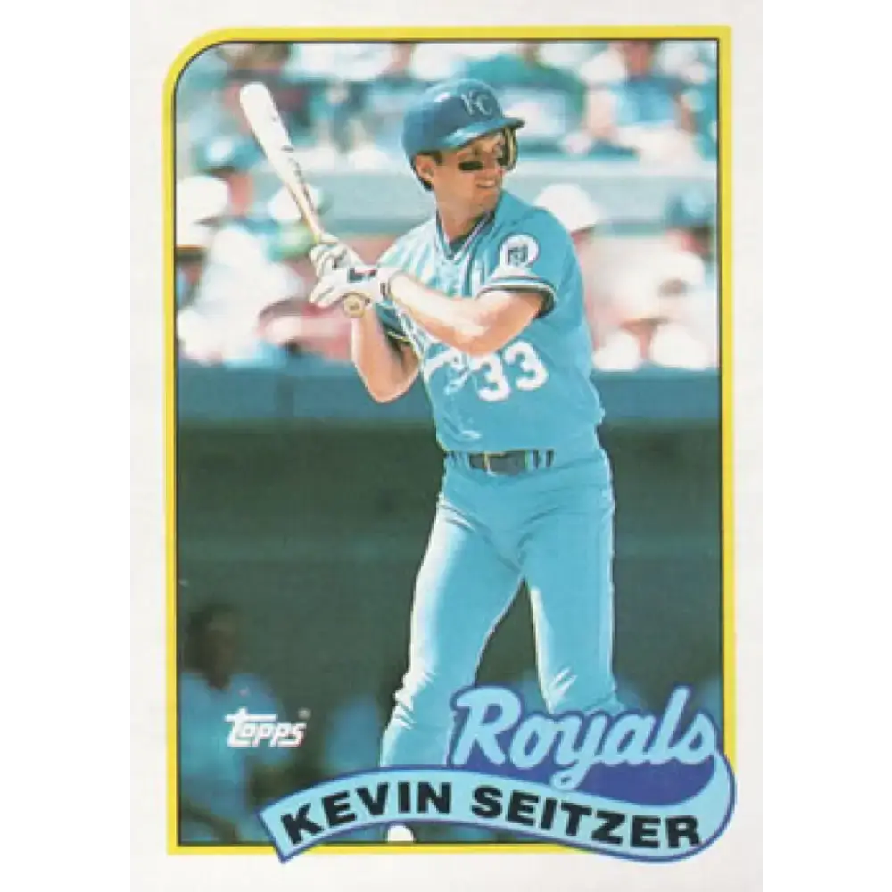 1989 Topps #670 Kevin Seitzer NM-MT Kansas City Royals Baseball Card - Baseball Card Single
