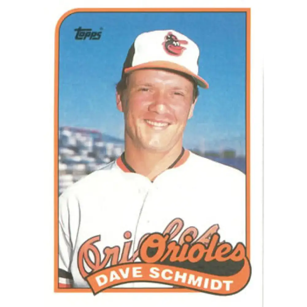 1989 Topps #677 Dave Schmidt NM-MT Baltimore Orioles Baseball Card - Baseball Card Single