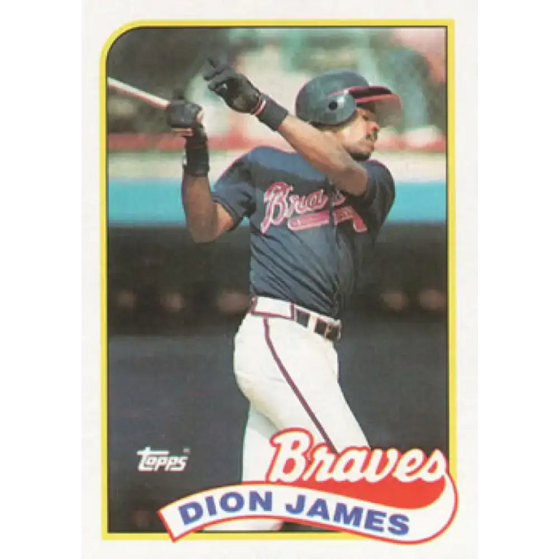 1989 Topps #678 Dion James NM-MT Atlanta Braves Baseball Card - Baseball Card Single