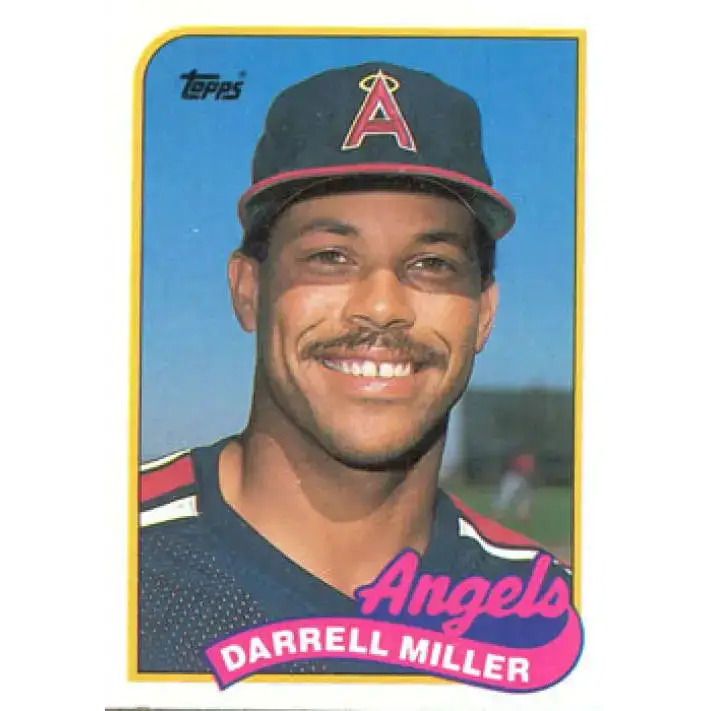 1989 Topps #68 Darrell Miller NM-MT California Angels Baseball Card - Baseball Card Single
