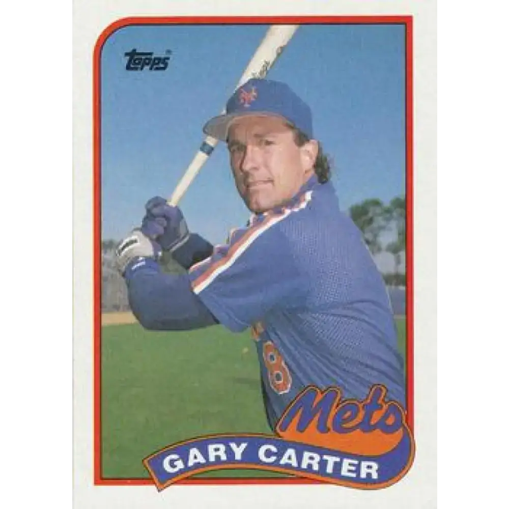 1989 Topps #680 Gary Carter NM-MT New York Mets Baseball Card - Baseball Card Single