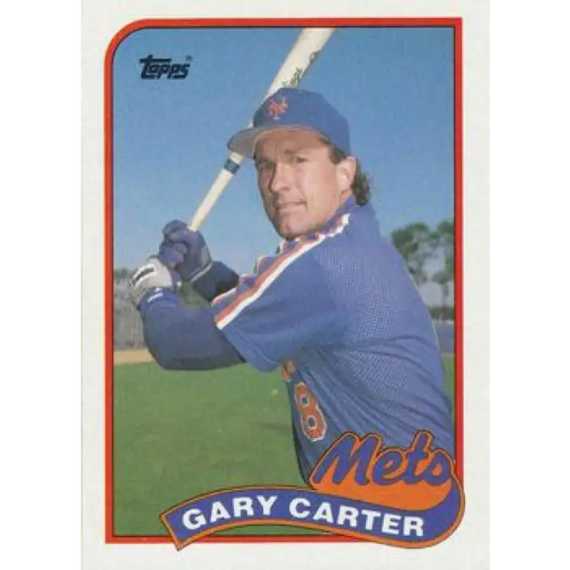 1989 Topps #680 Gary Carter NM-MT New York Mets Baseball Card - Baseball Card Single
