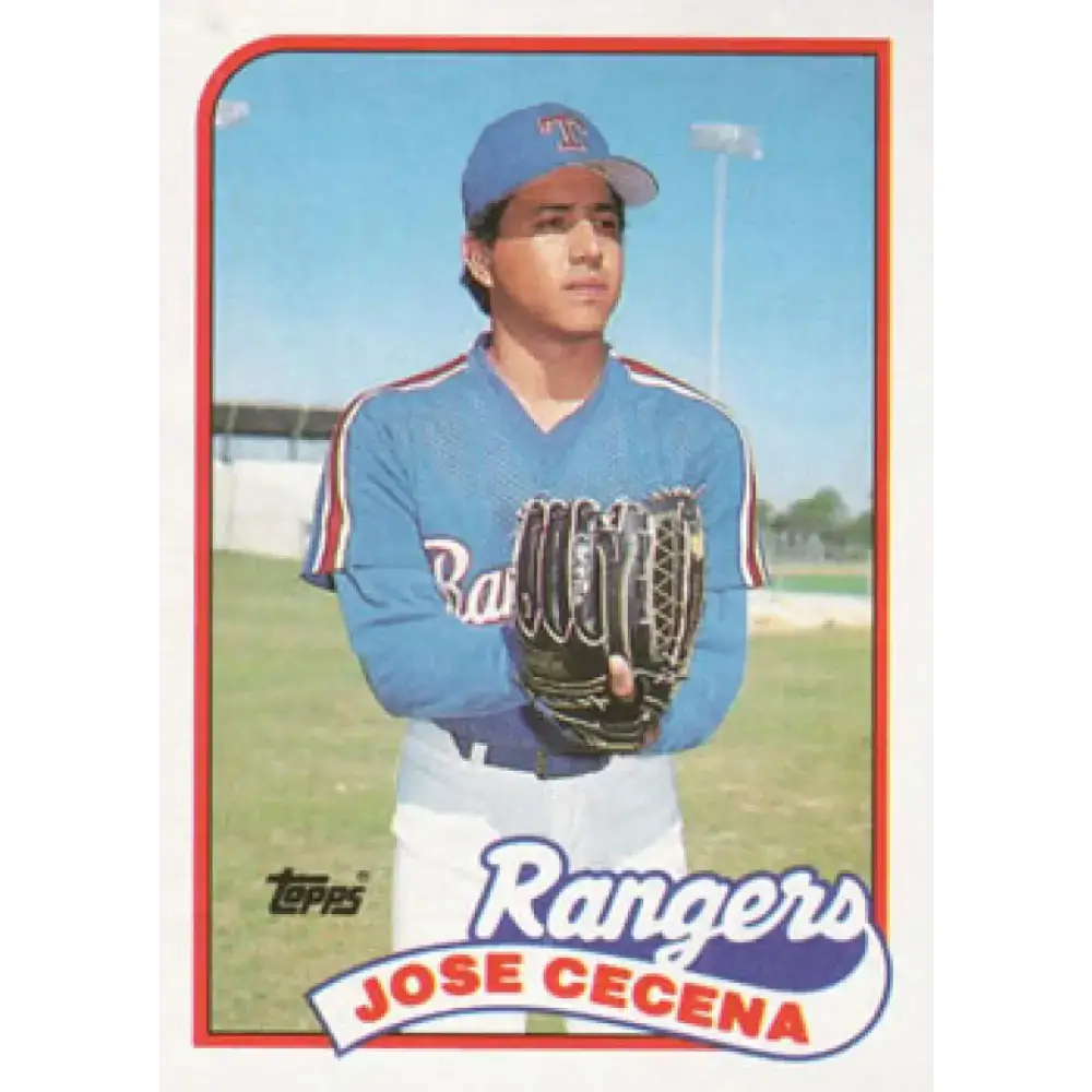 1989 Topps #683 Jose Cecena NM-MT RC Rookie Texas Rangers Baseball Card - Baseball Card Single
