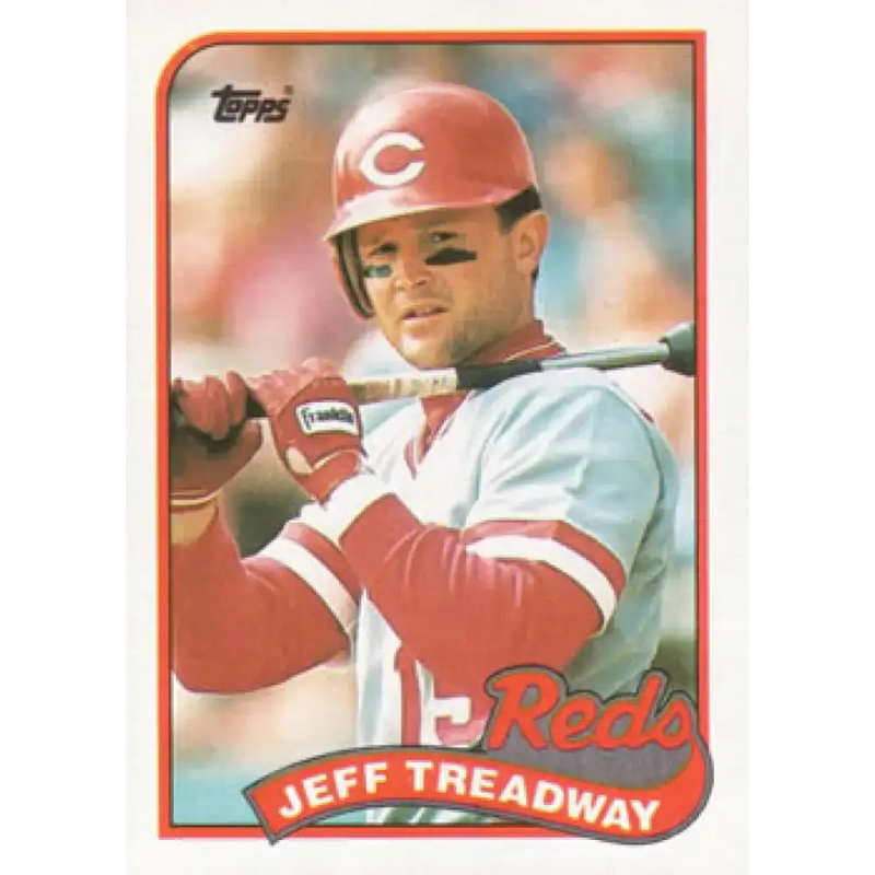 1989 Topps #685 Jeff Treadway NM-MT Cincinnati Reds Baseball Card - Baseball Card Single