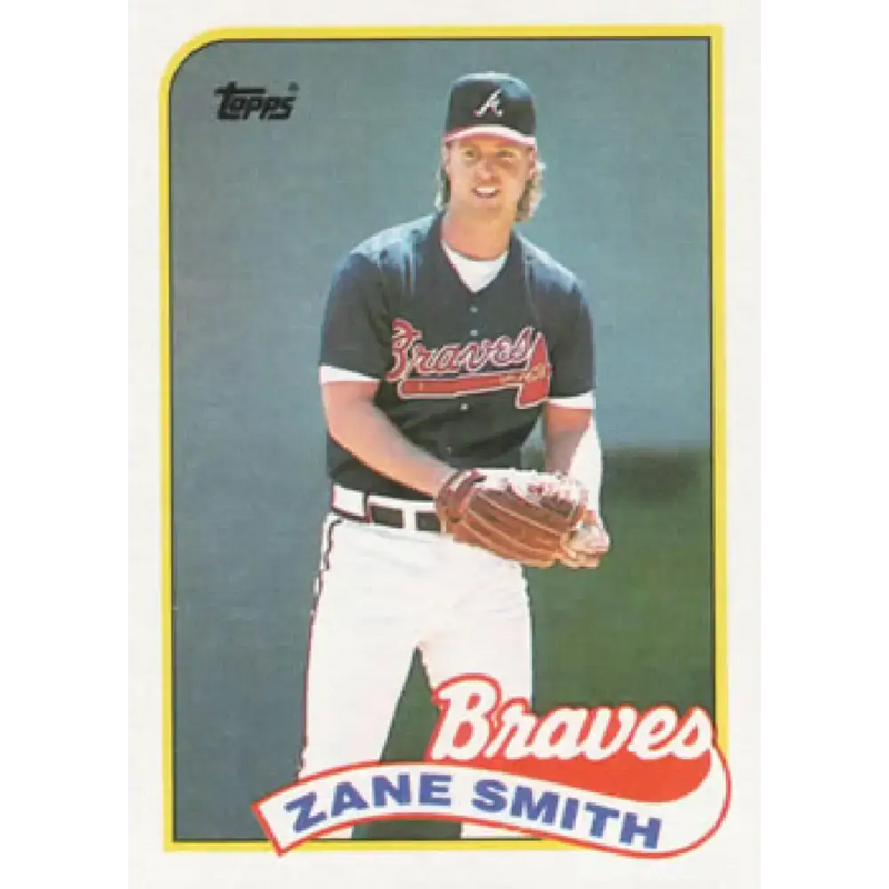 1989 Topps #688 Zane Smith NM-MT Atlanta Braves Baseball Card - Baseball Card Single