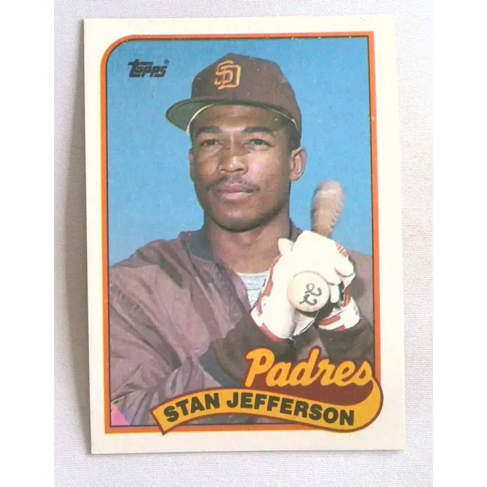 1989 Topps #689a Stan Jefferson NM-MT San Diego Padres Baseball Card - Baseball Card Single