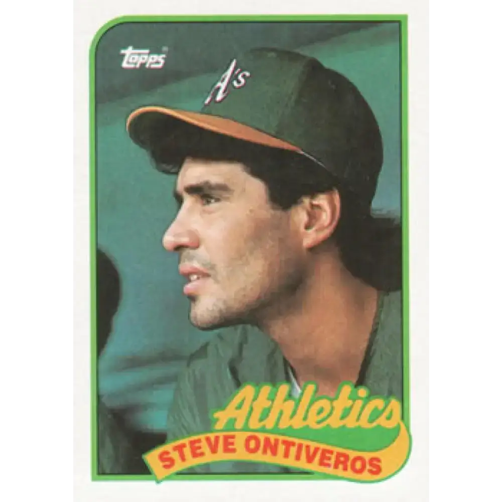 1989 Topps #692 Steve Ontiveros NM-MT Oakland Athletics Baseball Card - Baseball Card Single