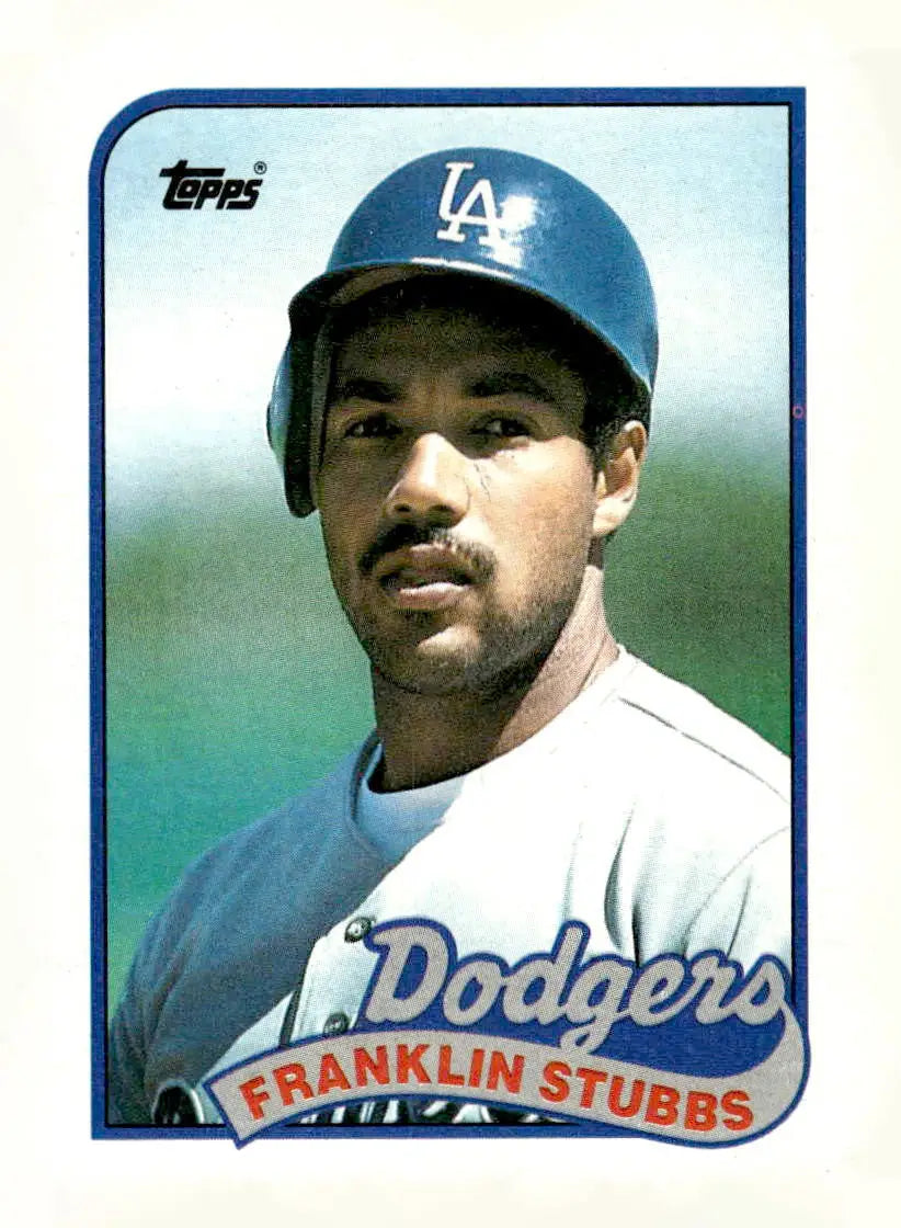 1989 Topps #697a Franklin Stubbs Team name in white - Baseball Card Single