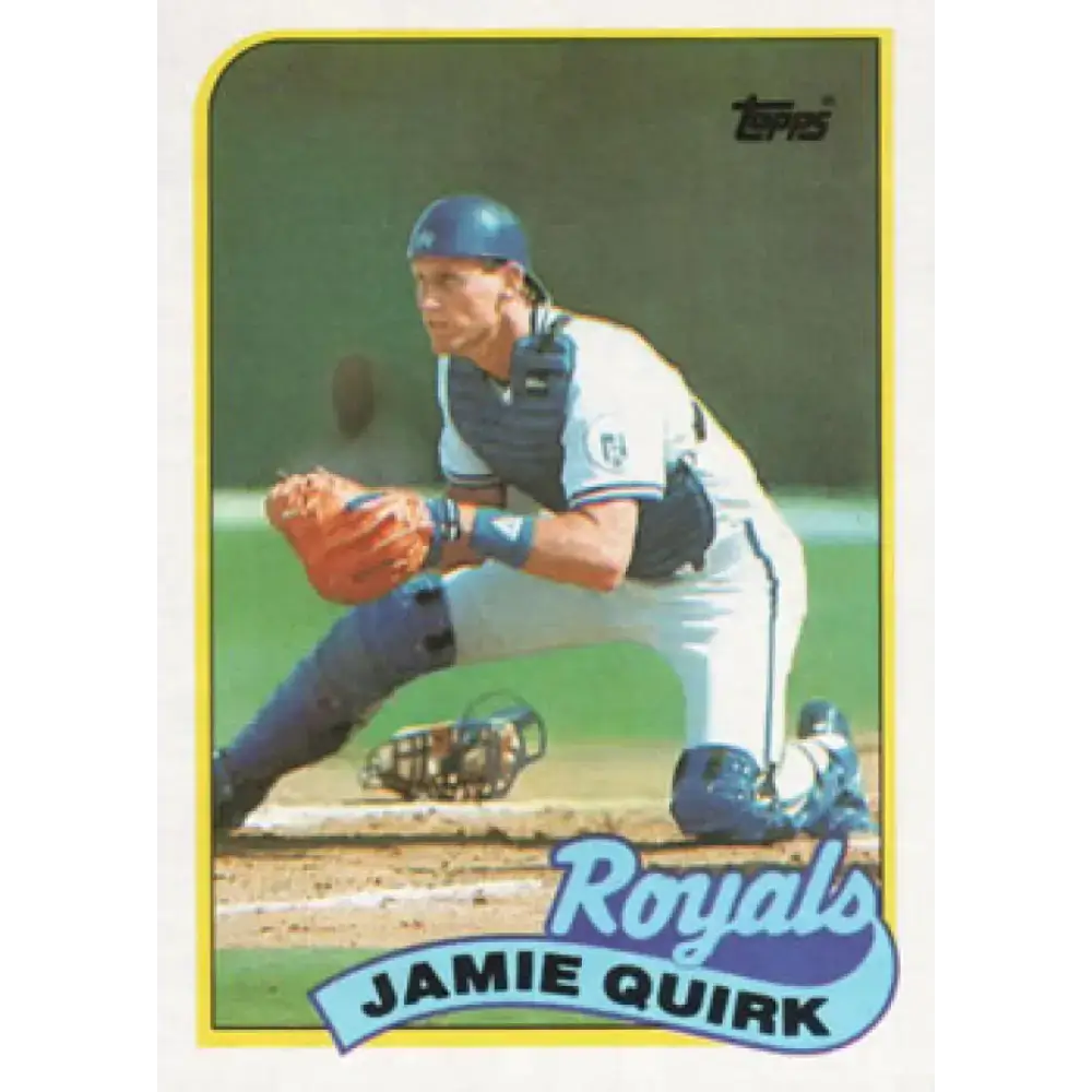 1989 Topps #702 Jamie Quirk NM-MT Kansas City Royals Baseball Card - Baseball Card Single