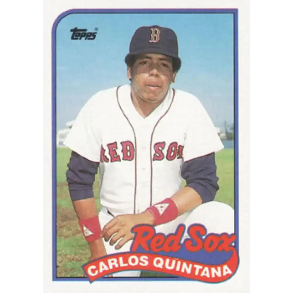 1989 Topps #704 Carlos Quintana NM-MT RC Rookie Boston Red Sox Baseball Card - Baseball Card Single