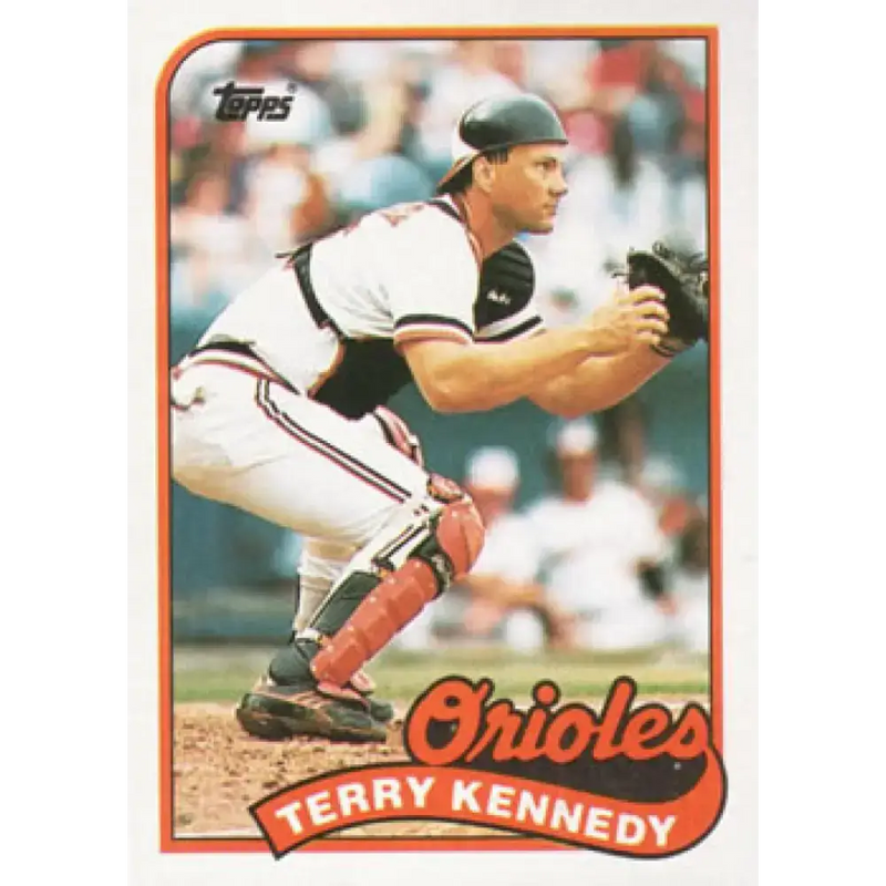 1989 Topps #705 Terry Kennedy NM-MT Baltimore Orioles Baseball Card - Baseball Card Single