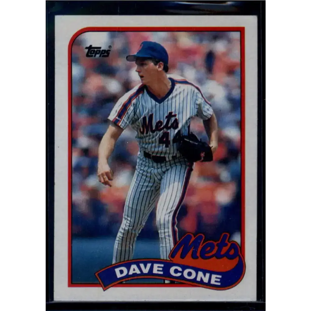 1989 Topps #710 David Cone NM-MT New York Mets Baseball Card - Baseball Card Single
