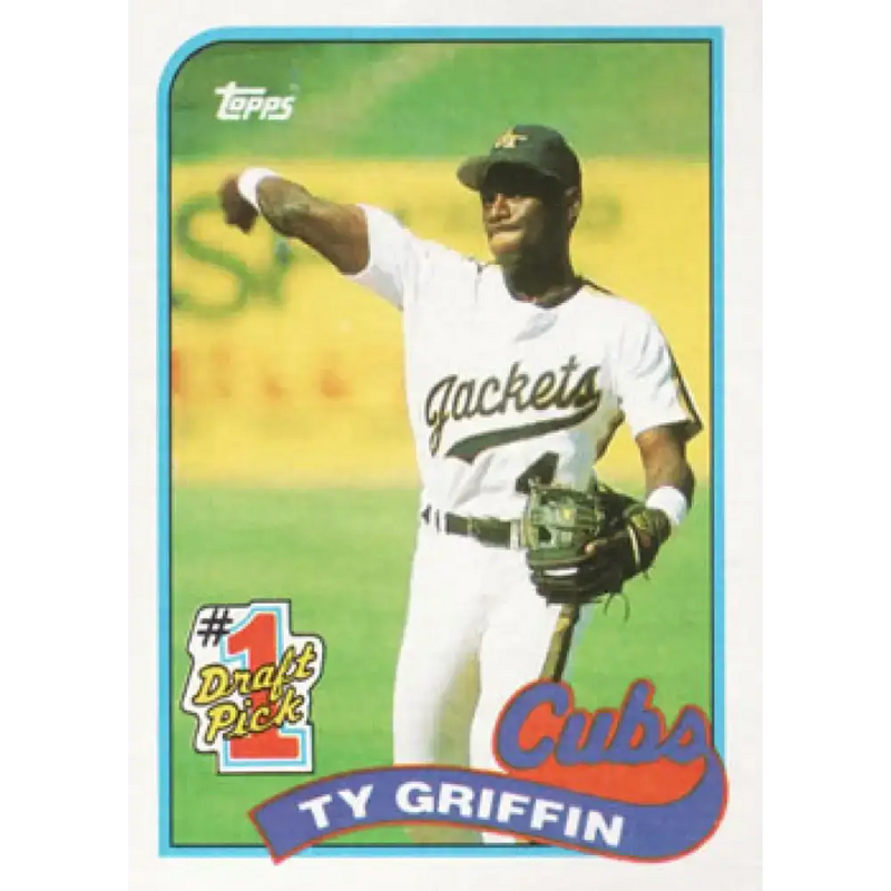 1989 Topps #713 Ty Griffin FDP NM-MT Chicago Cubs Baseball Card - Baseball Card Single