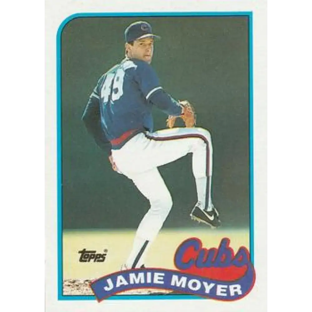 1989 Topps #717 Jamie Moyer NM-MT Chicago Cubs Baseball Card - Baseball Card Single