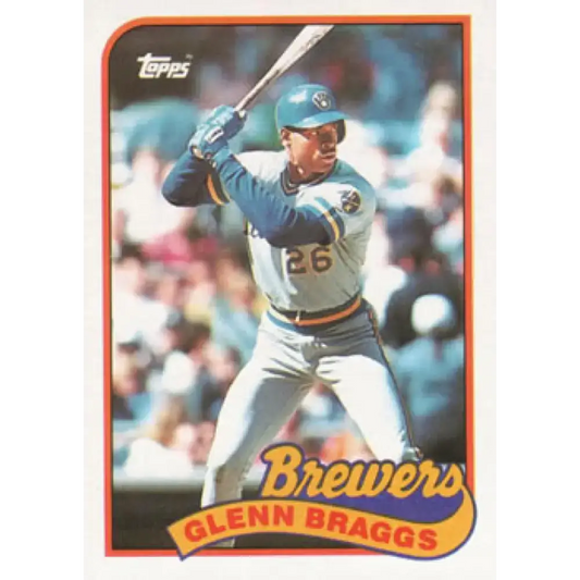 1989 Topps #718 Glenn Braggs NM-MT Milwaukee Brewers Baseball Card - Baseball Card Single