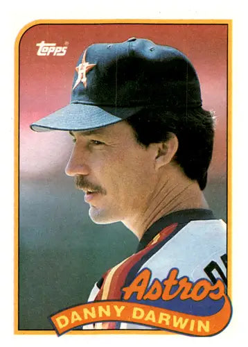 Vintage 1989 Topps Danny Darwin NM-MT baseball card with original gloss Astros