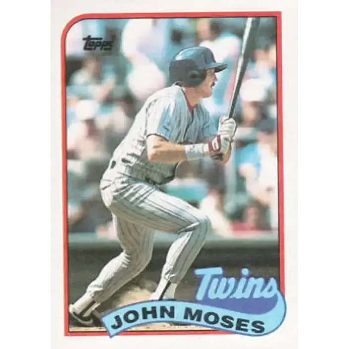 1989 Topps #72 John Moses NM-MT Minnesota Twins Baseball Card - Baseball Card Single