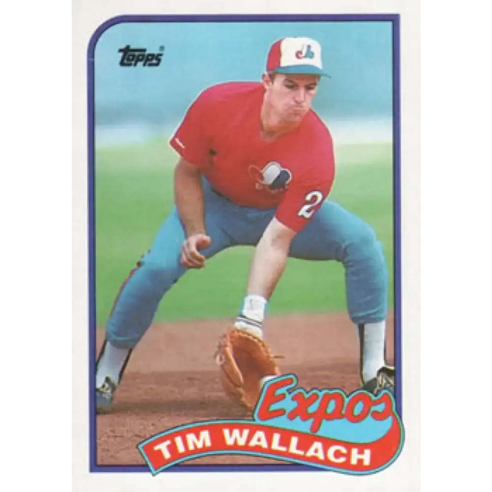 1989 Topps #720 Tim Wallach NM-MT Montreal Expos Baseball Card - Baseball Card Single