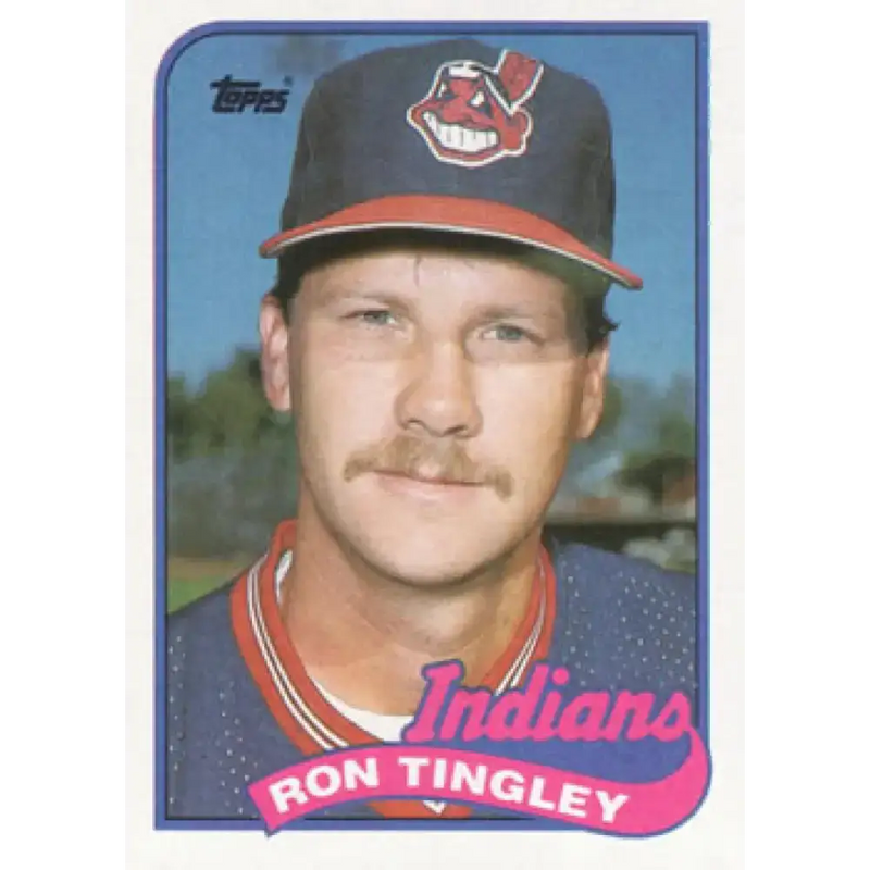 1989 Topps #721 Ron Tingley NM-MT Cleveland Indians Baseball Card - Baseball Card Single