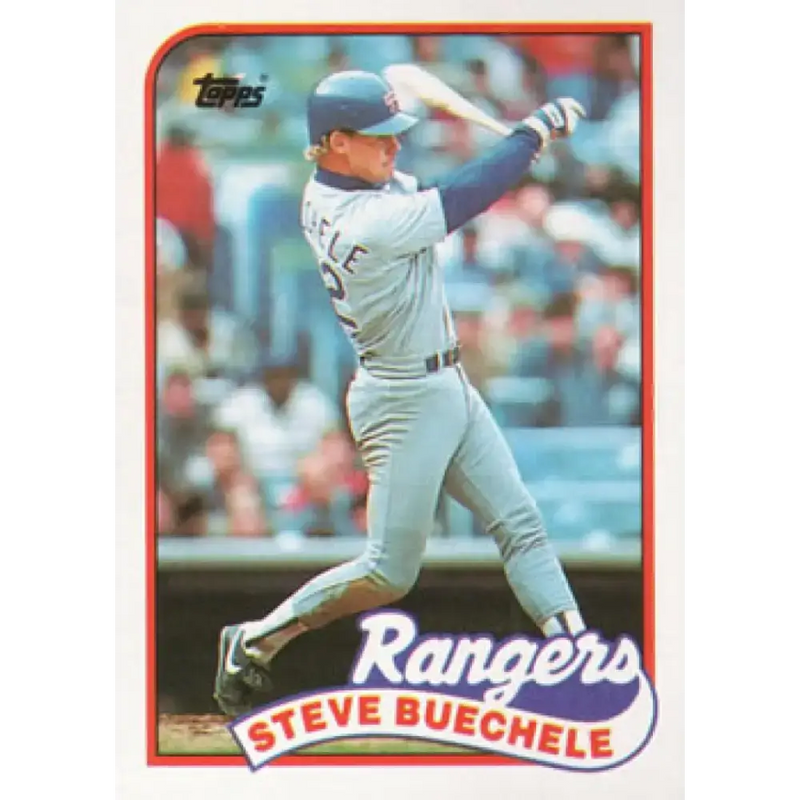 1989 Topps #729 Steve Buechele Texas Rangers TL NM-MT Texas Rangers Baseball Card - Baseball Card Single