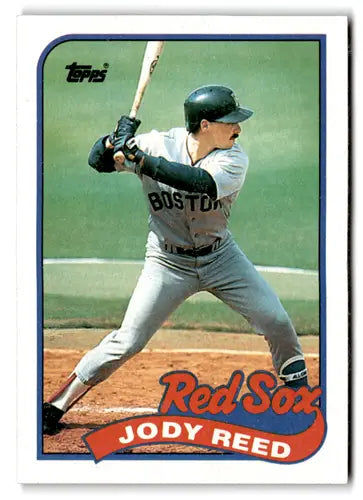 Jody Reed baseball card with original gloss from 1989 Topps Red Sox ID 72890